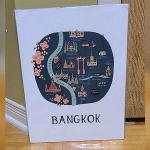 Rifle Paper Co. Bangkok Art Print - Black, Pink, Blue